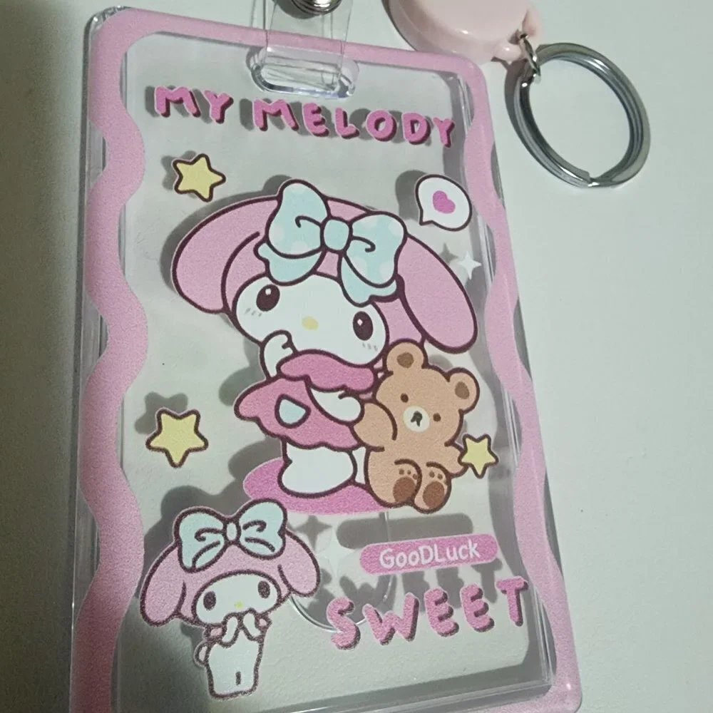 Brand New My Melody I I.D Holder Keychain